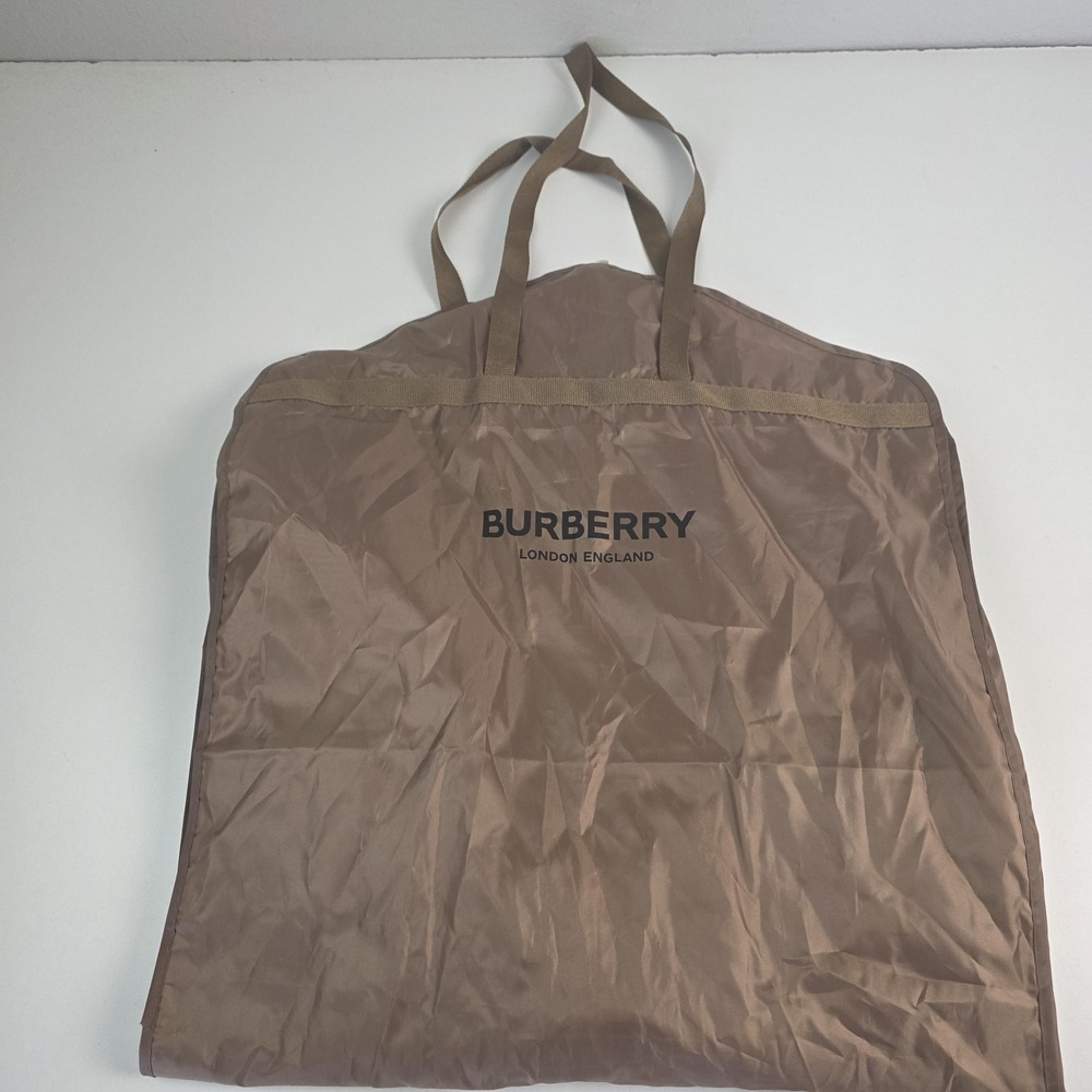 Burberry Garment Bag Brown 40 Inch Nylon Soft Case Travel Suit Cover Storage